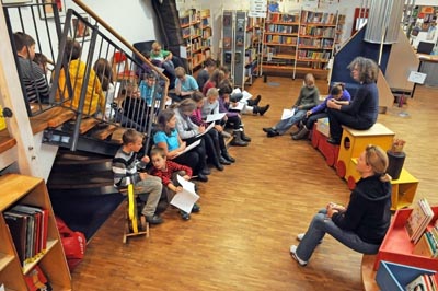 Besuch in der Stadtbibliothek Rosenheim