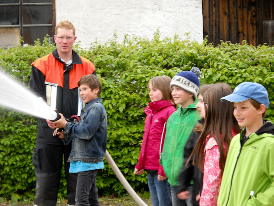 Zu Besuch bei der Feuerwehr in Neubeuern