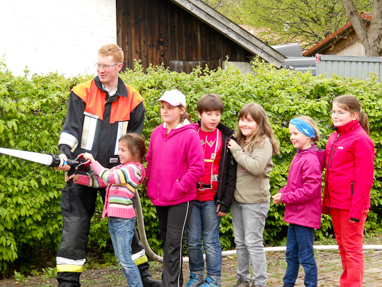Zu Besuch bei der Feuerwehr in Neubeuern